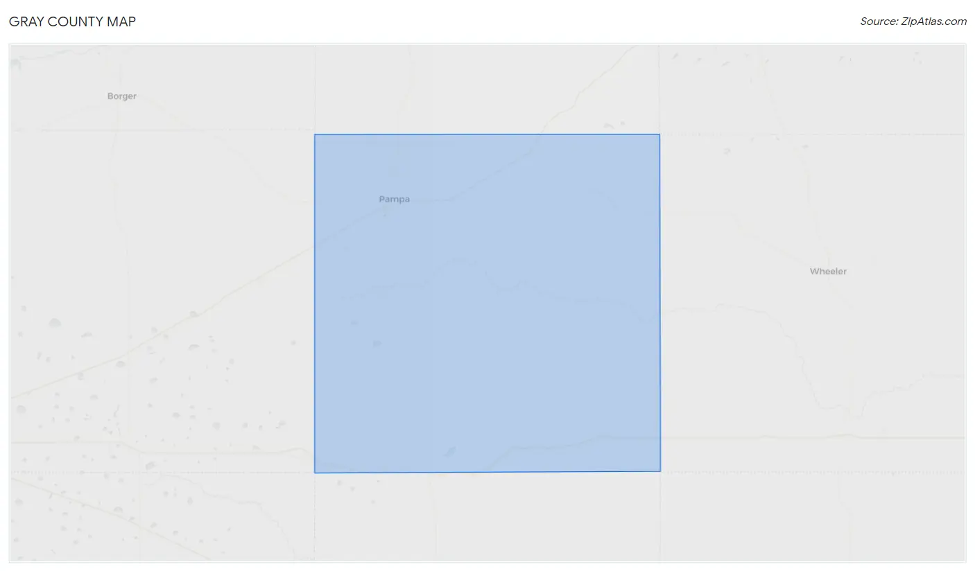 Gray County Map