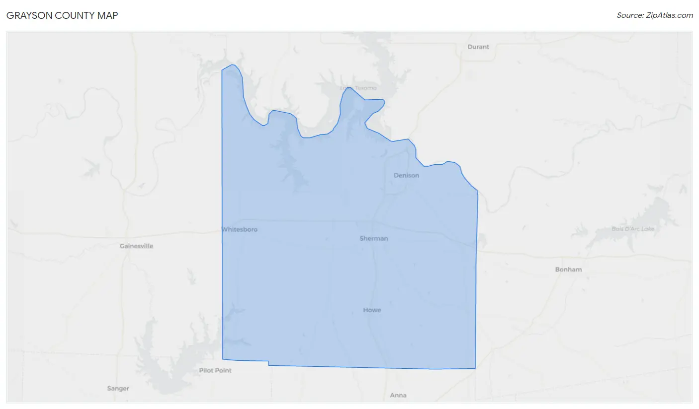 Grayson County Map