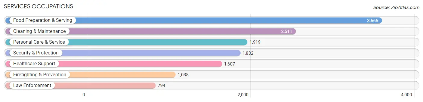 Services Occupations in Grayson County