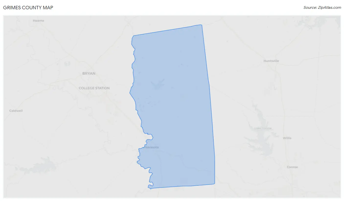 Grimes County Map