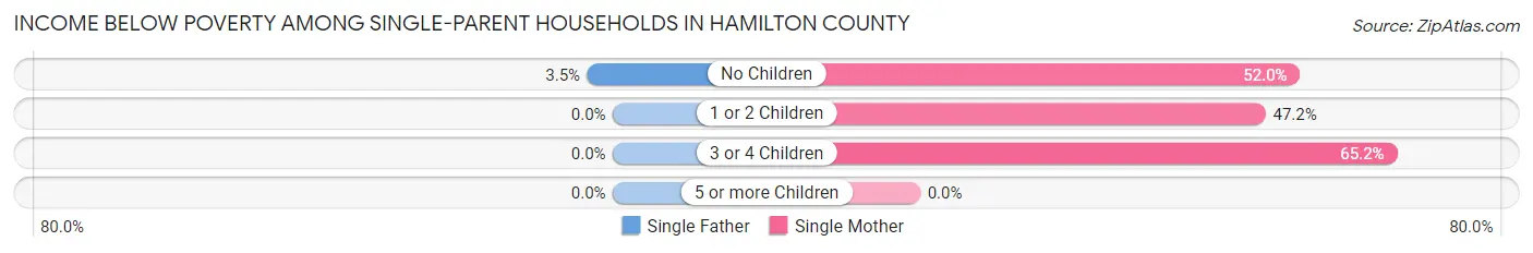Income Below Poverty Among Single-Parent Households in Hamilton County