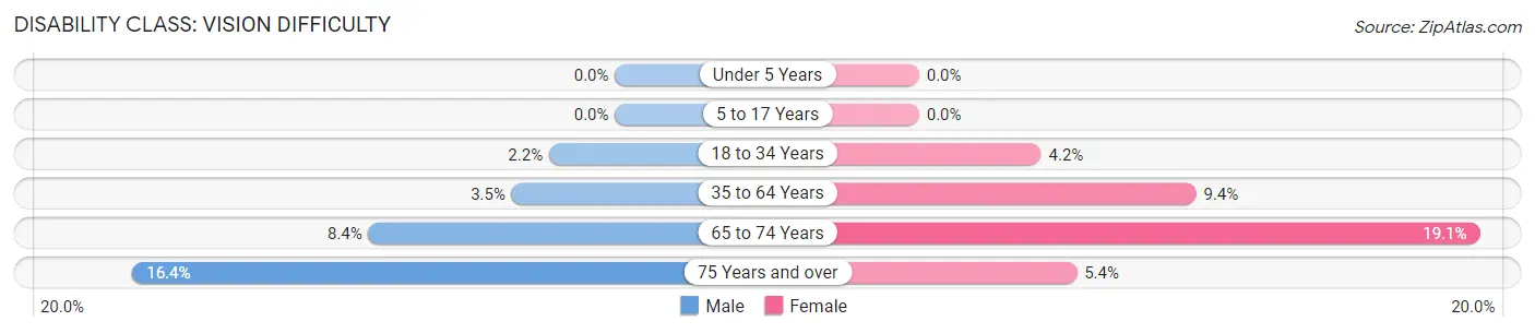 Disability in Hamilton County: <span>Vision Difficulty</span>