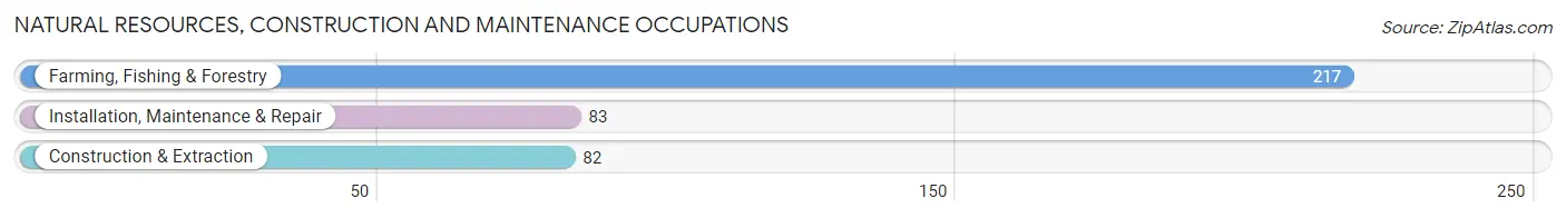 Natural Resources, Construction and Maintenance Occupations in Hansford County
