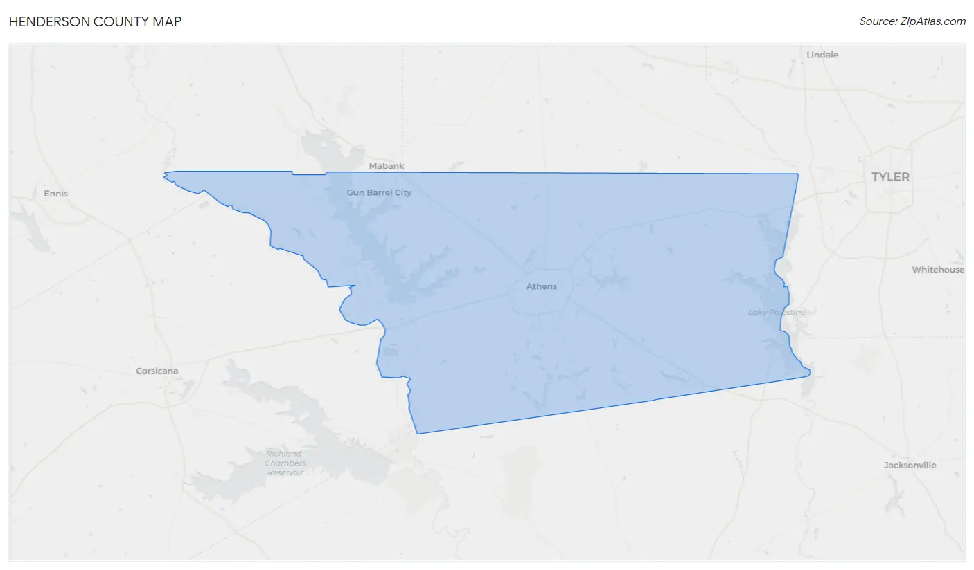 Henderson County Map