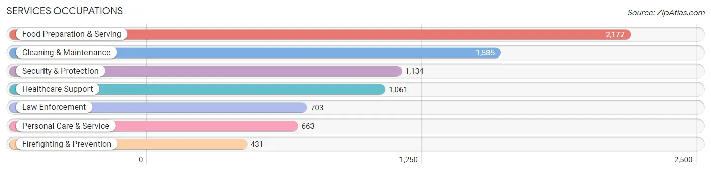 Services Occupations in Henderson County