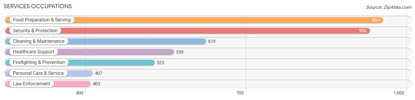Services Occupations in Hood County