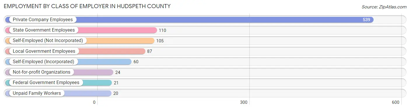 Employment by Class of Employer in Hudspeth County