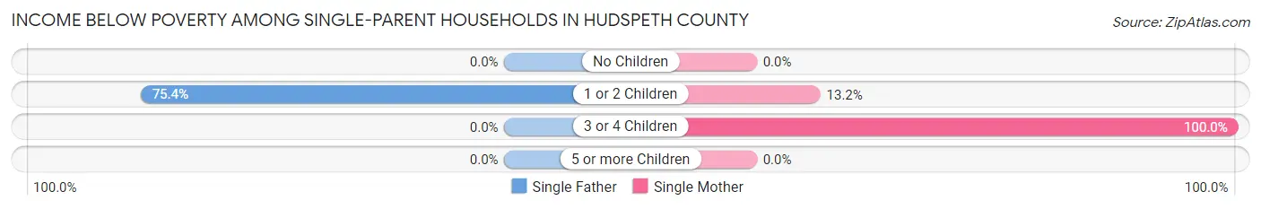 Income Below Poverty Among Single-Parent Households in Hudspeth County