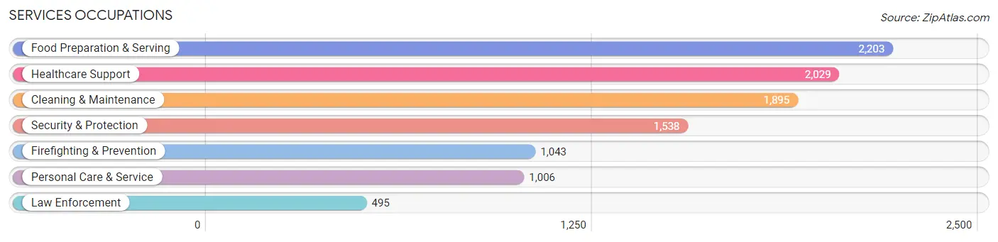 Services Occupations in Hunt County