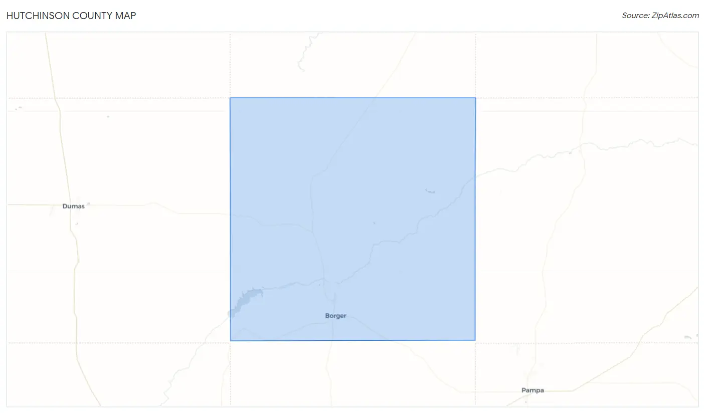 Hutchinson County Map