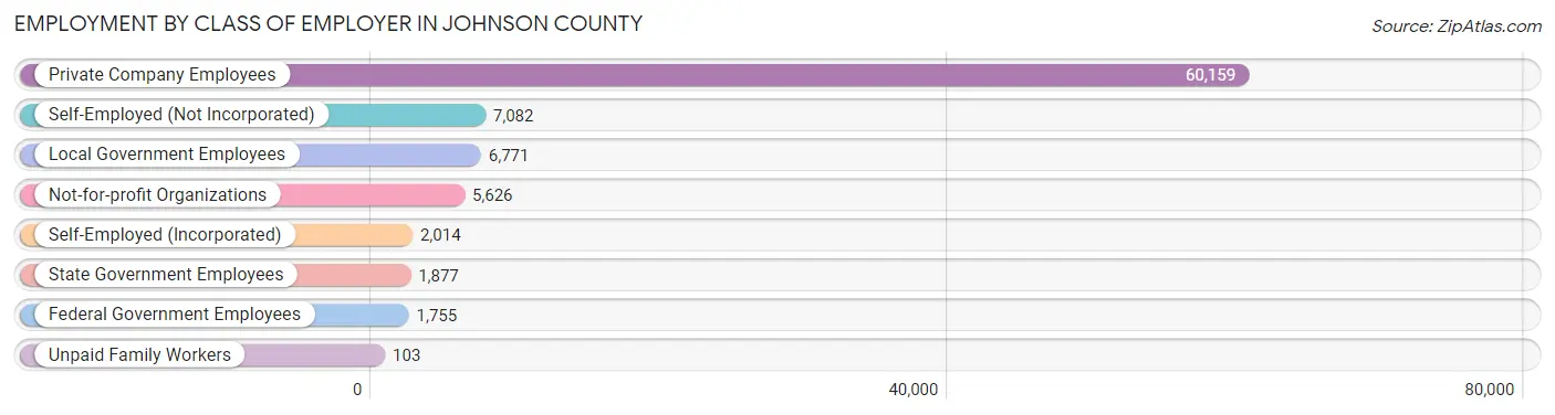 Employment by Class of Employer in Johnson County