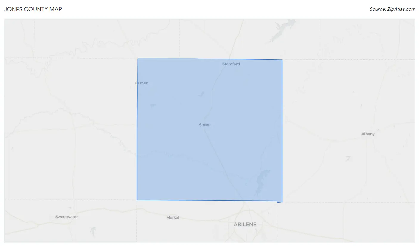 Jones County Map