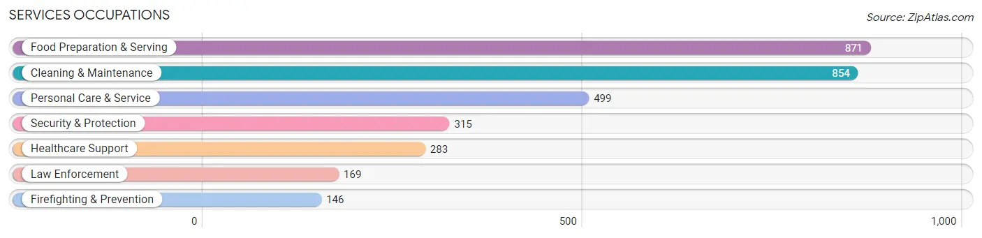 Services Occupations in Kendall County