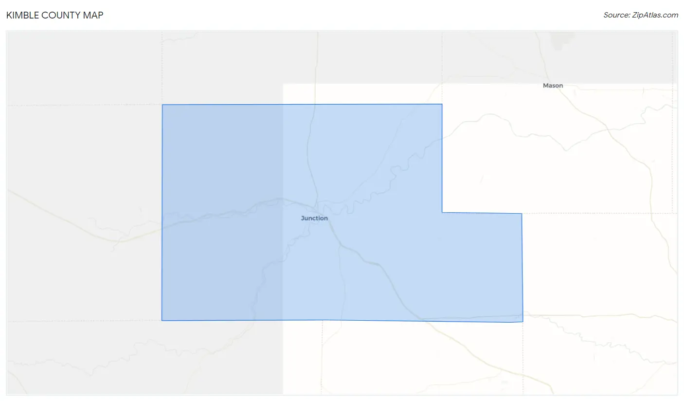 Kimble County Map