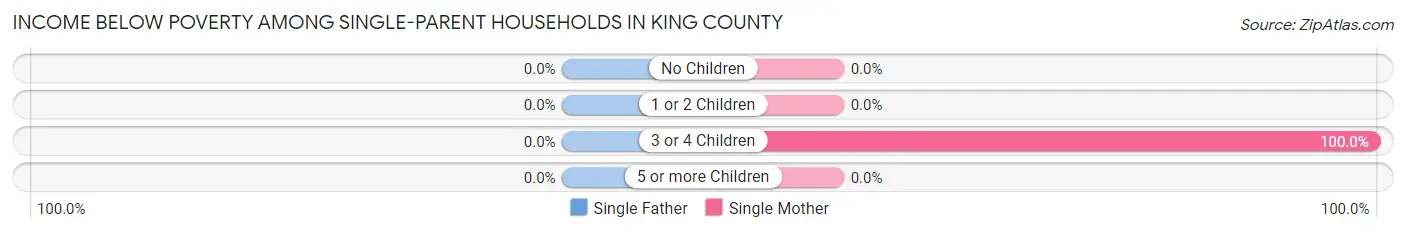 Income Below Poverty Among Single-Parent Households in King County