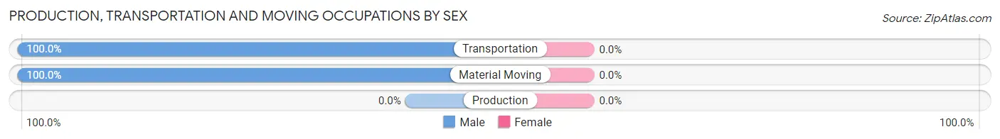 Production, Transportation and Moving Occupations by Sex in King County