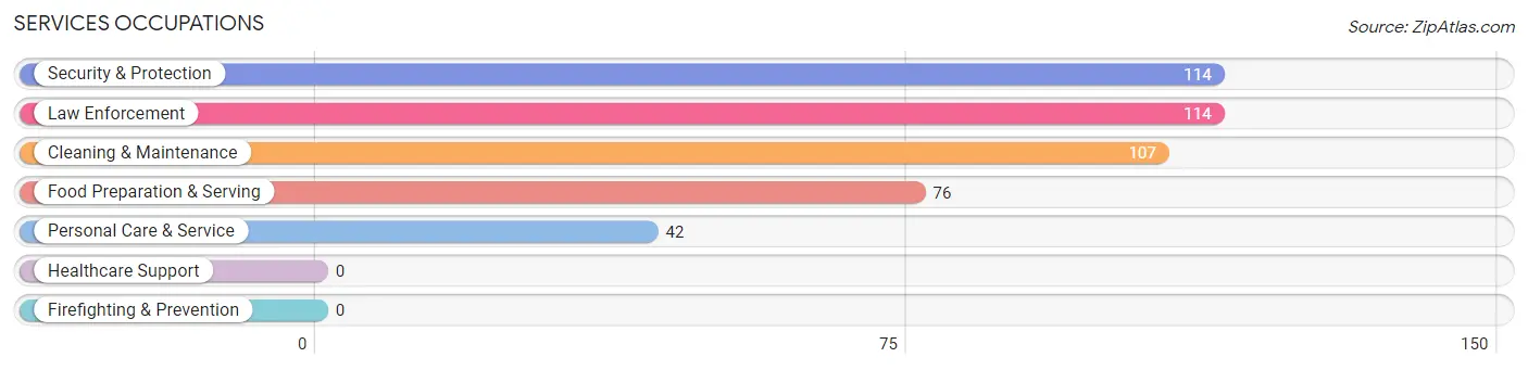 Services Occupations in Kinney County