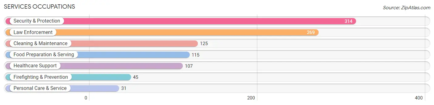 Services Occupations in La Salle County