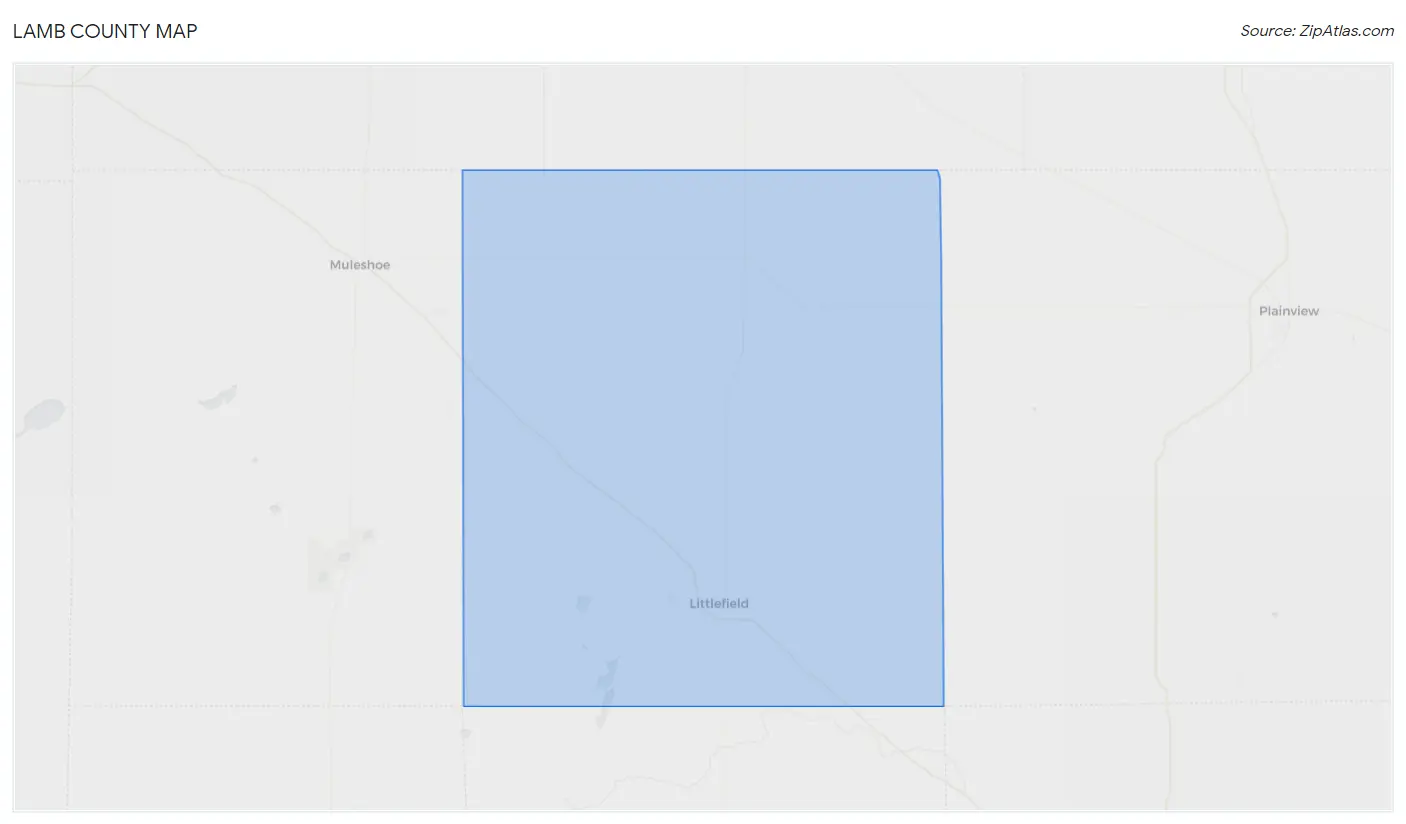 Lamb County Map