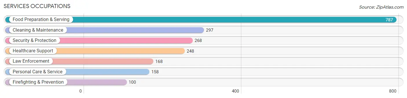Services Occupations in Lampasas County