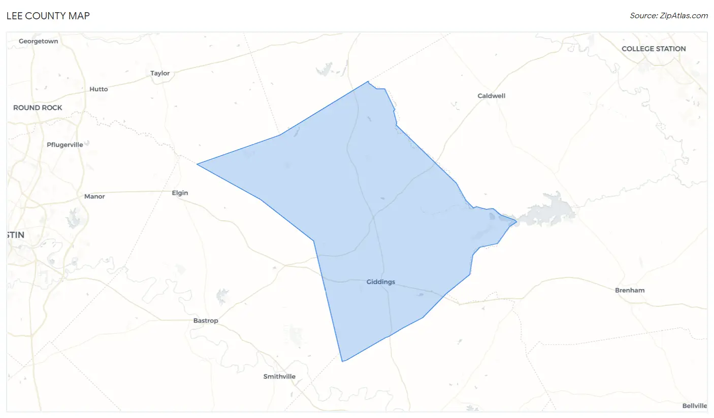 Lee County Map