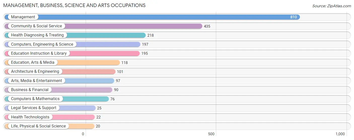 Management, Business, Science and Arts Occupations in Leon County