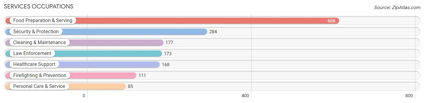 Services Occupations in Leon County