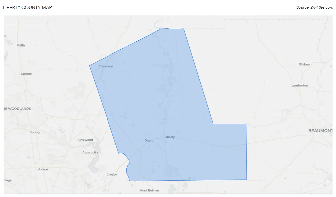 Liberty County Map