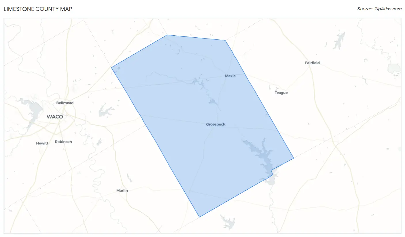 Limestone County Map