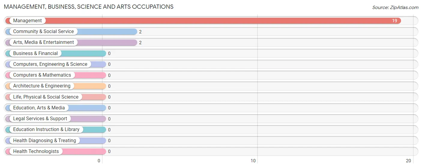 Management, Business, Science and Arts Occupations in Loving County