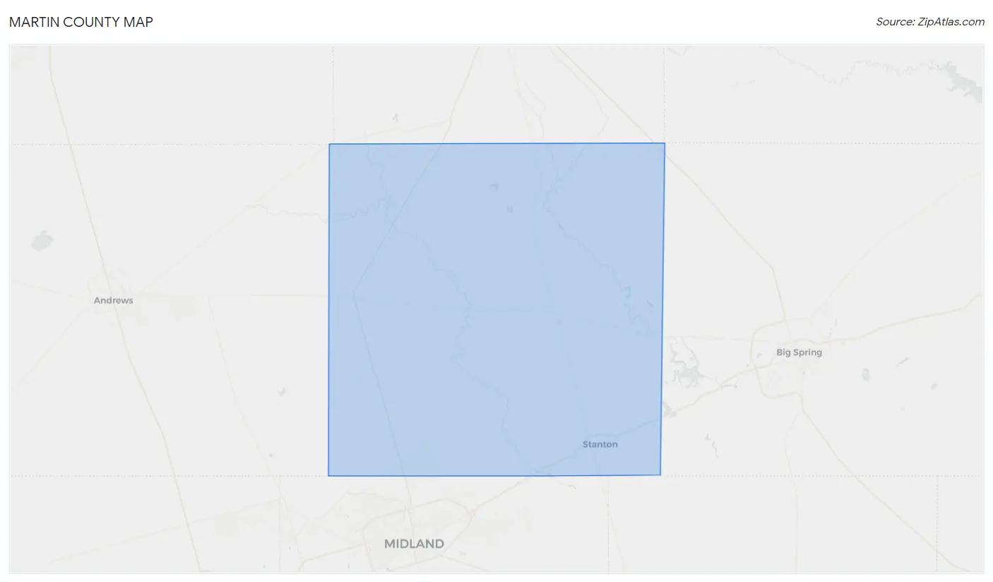 Martin County Map