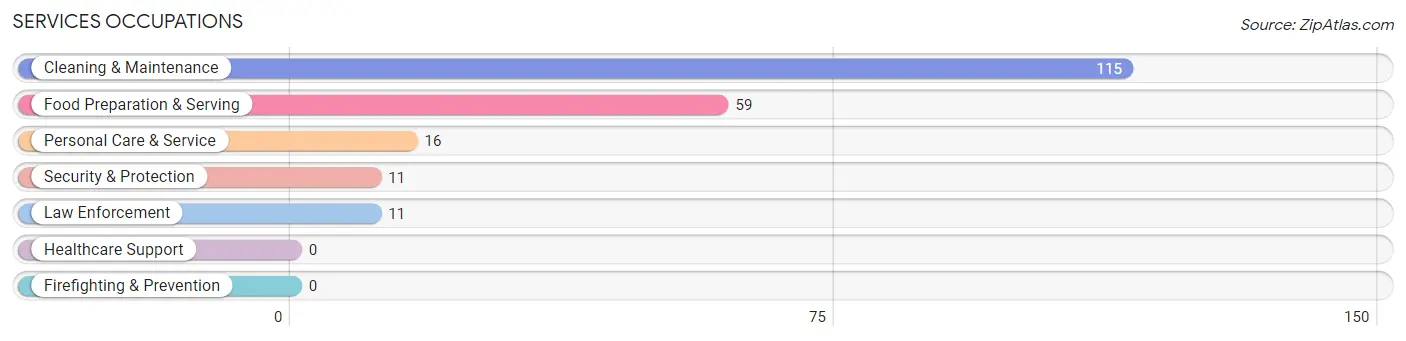 Services Occupations in Mason County