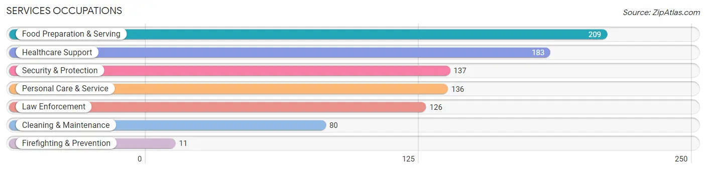Services Occupations in McCulloch County