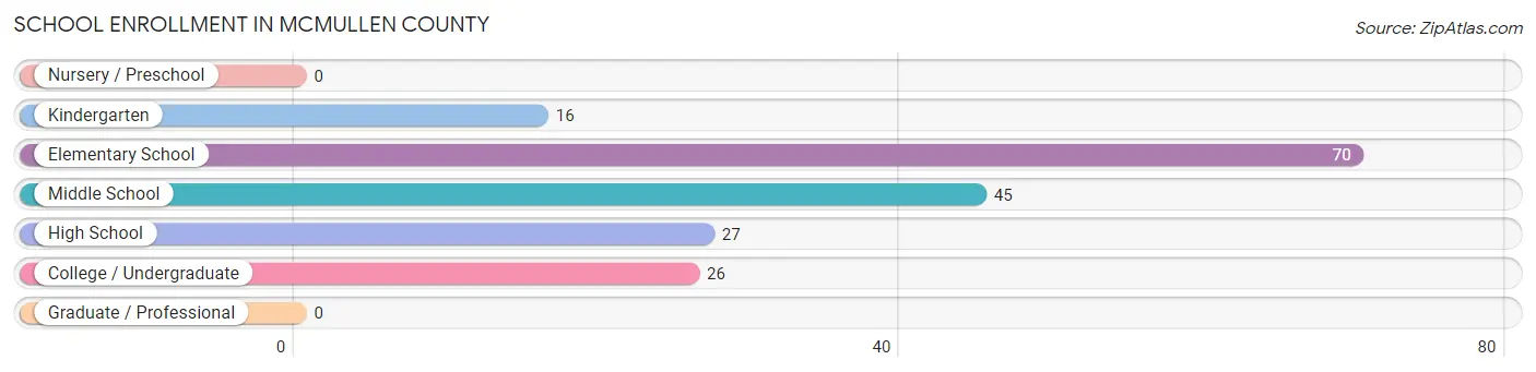 School Enrollment in McMullen County