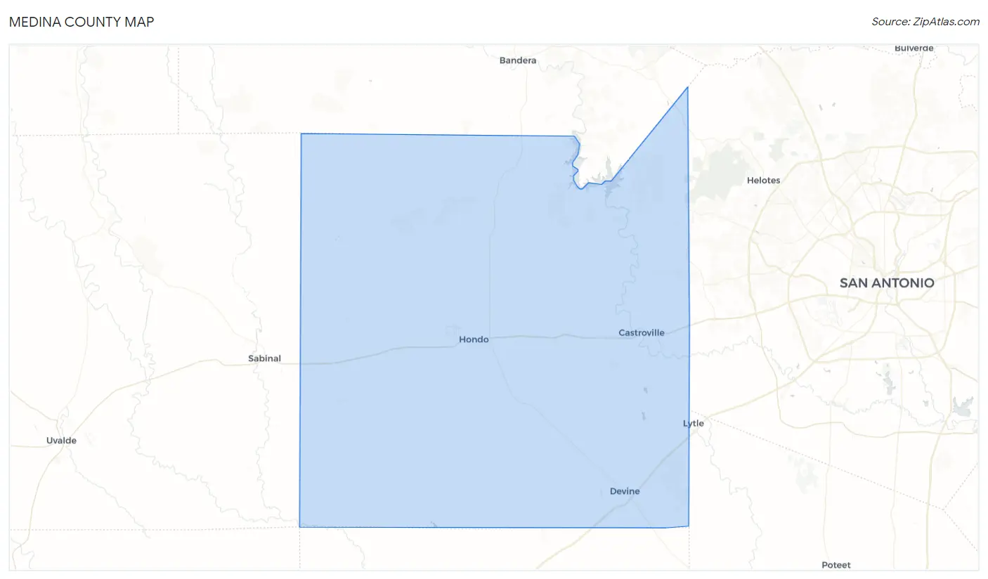 Medina County Map