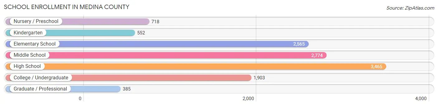 School Enrollment in Medina County