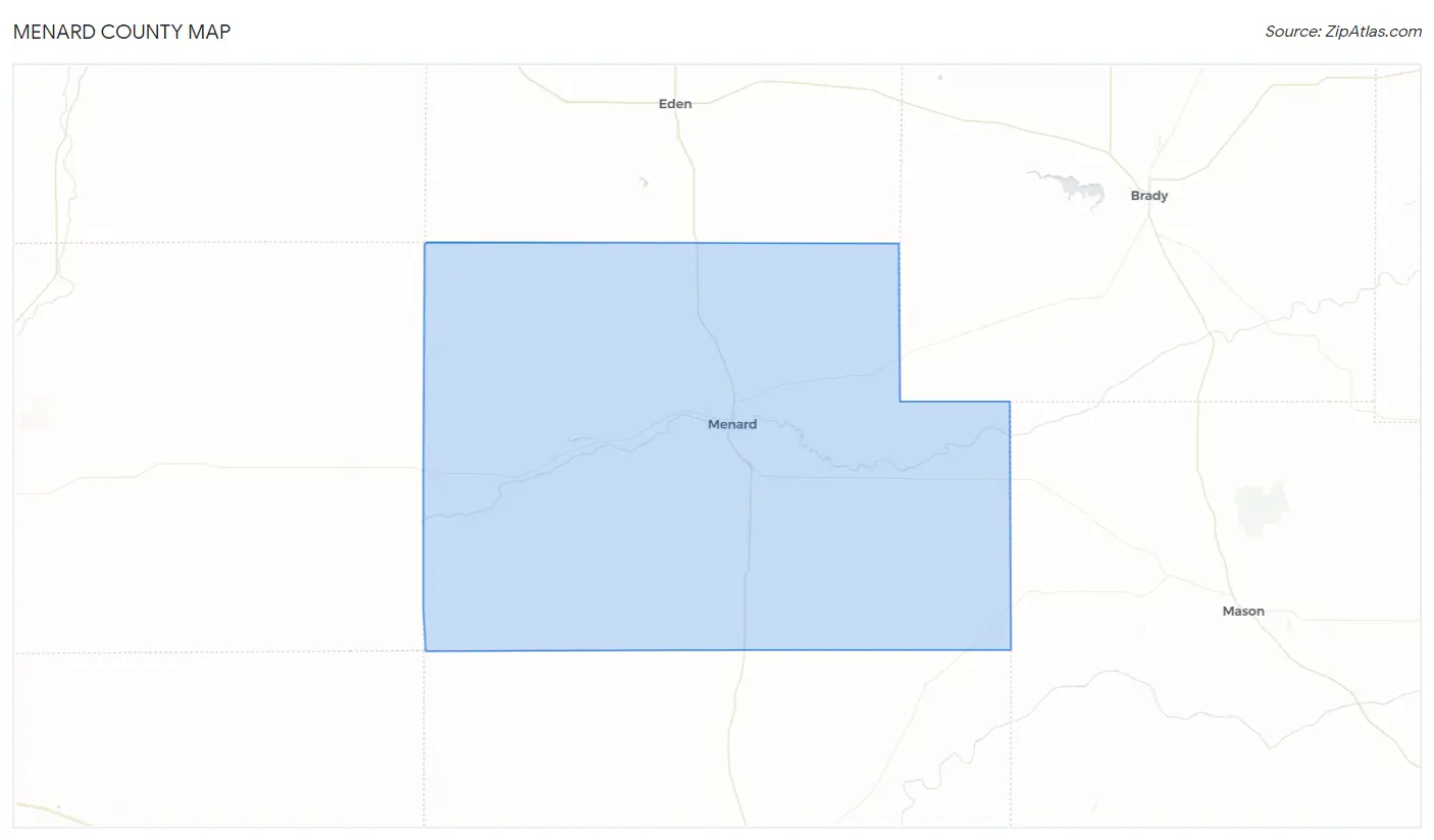 Menard County Map