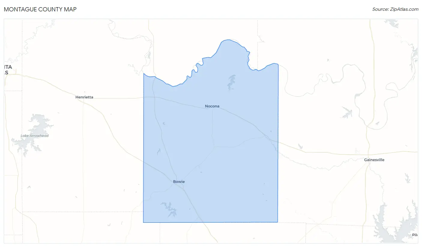 Montague County Map