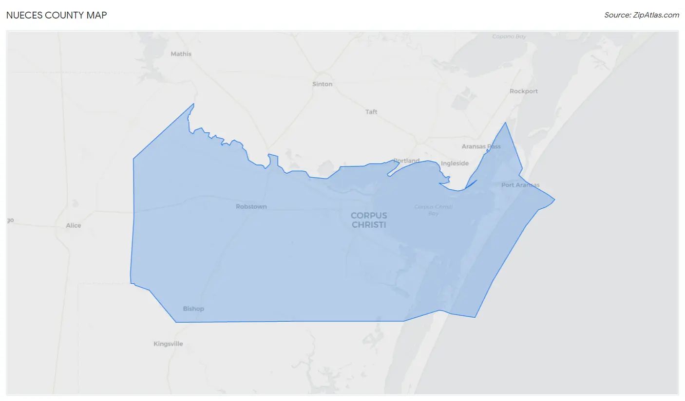 Nueces County Map