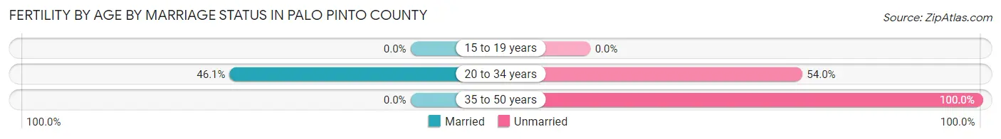 Female Fertility by Age by Marriage Status in Palo Pinto County