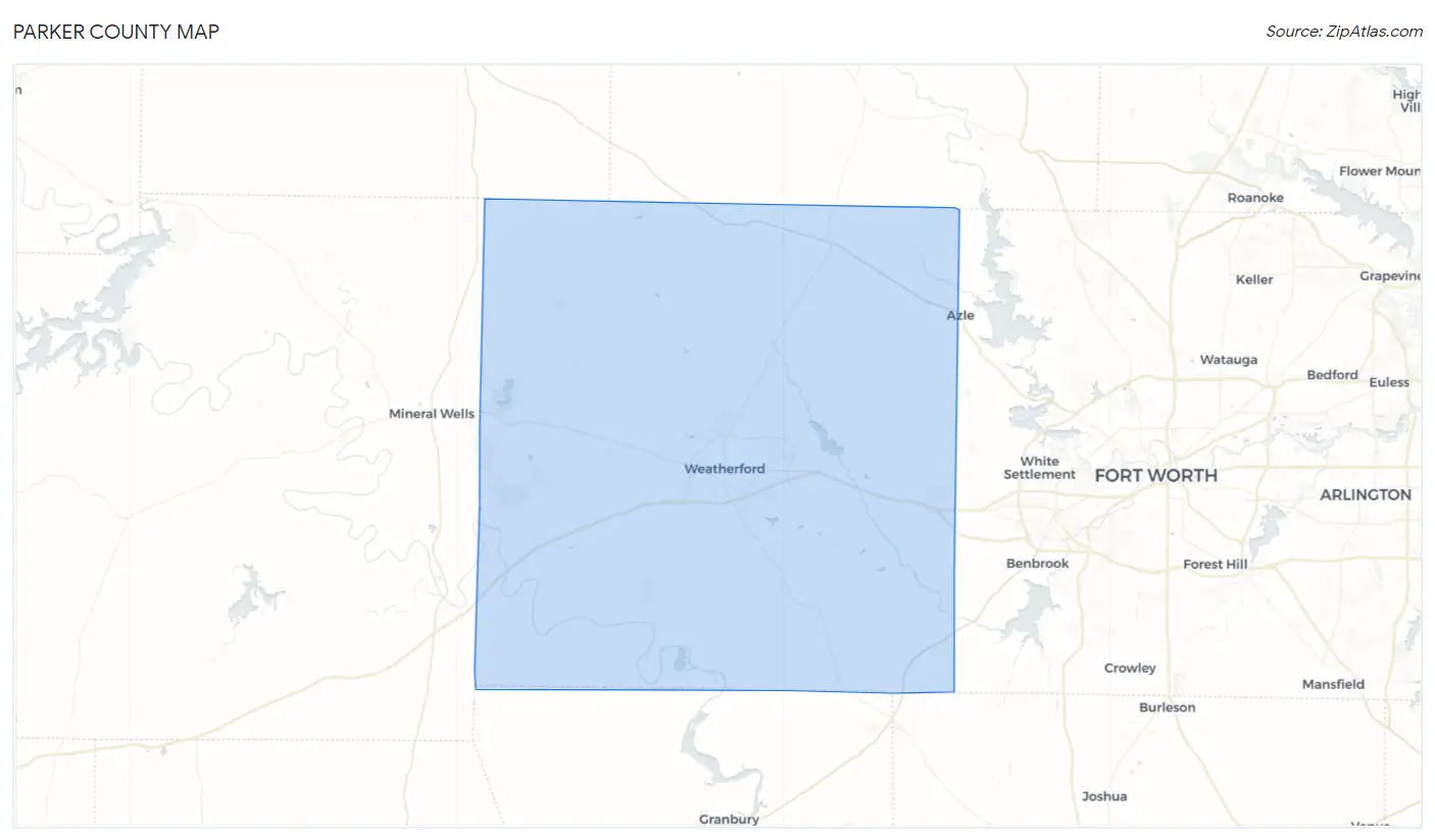 Parker County Map
