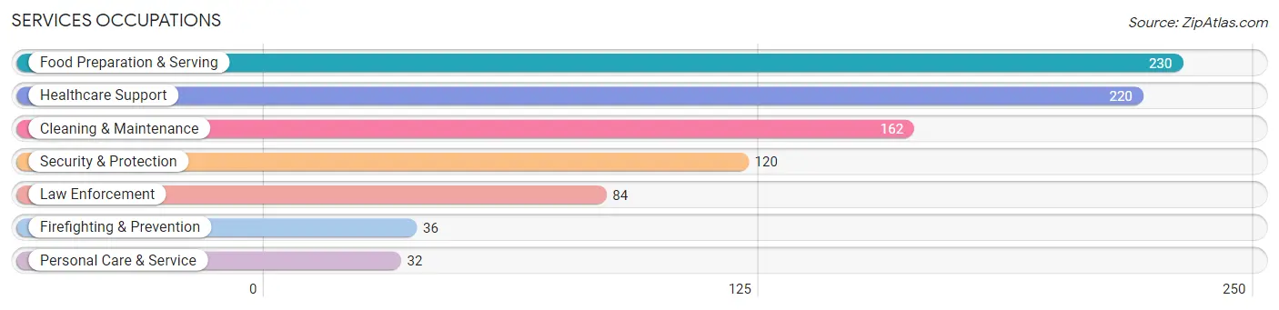 Services Occupations in Parmer County