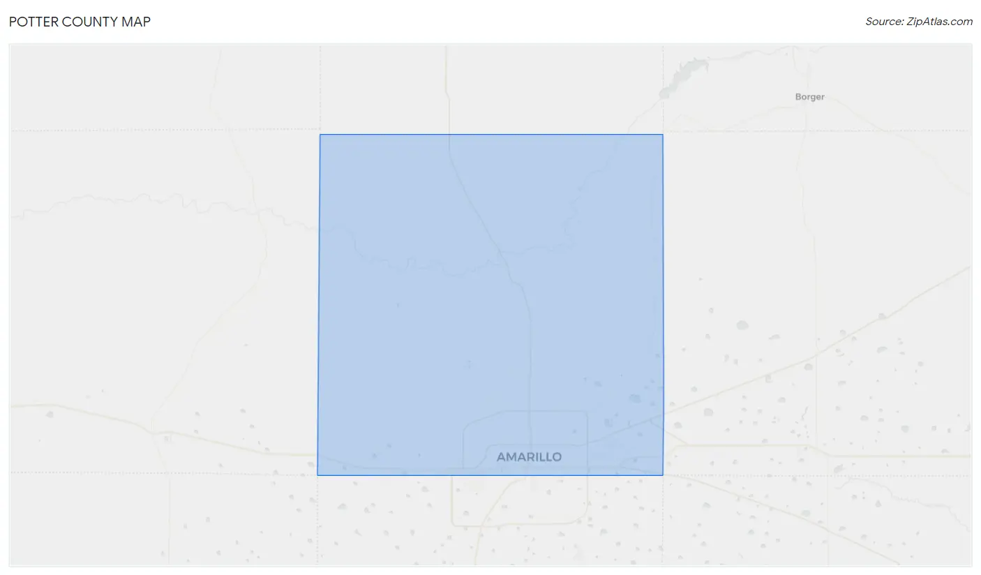 Potter County Map