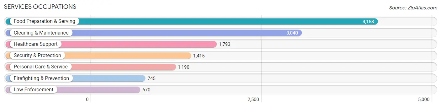 Services Occupations in Potter County