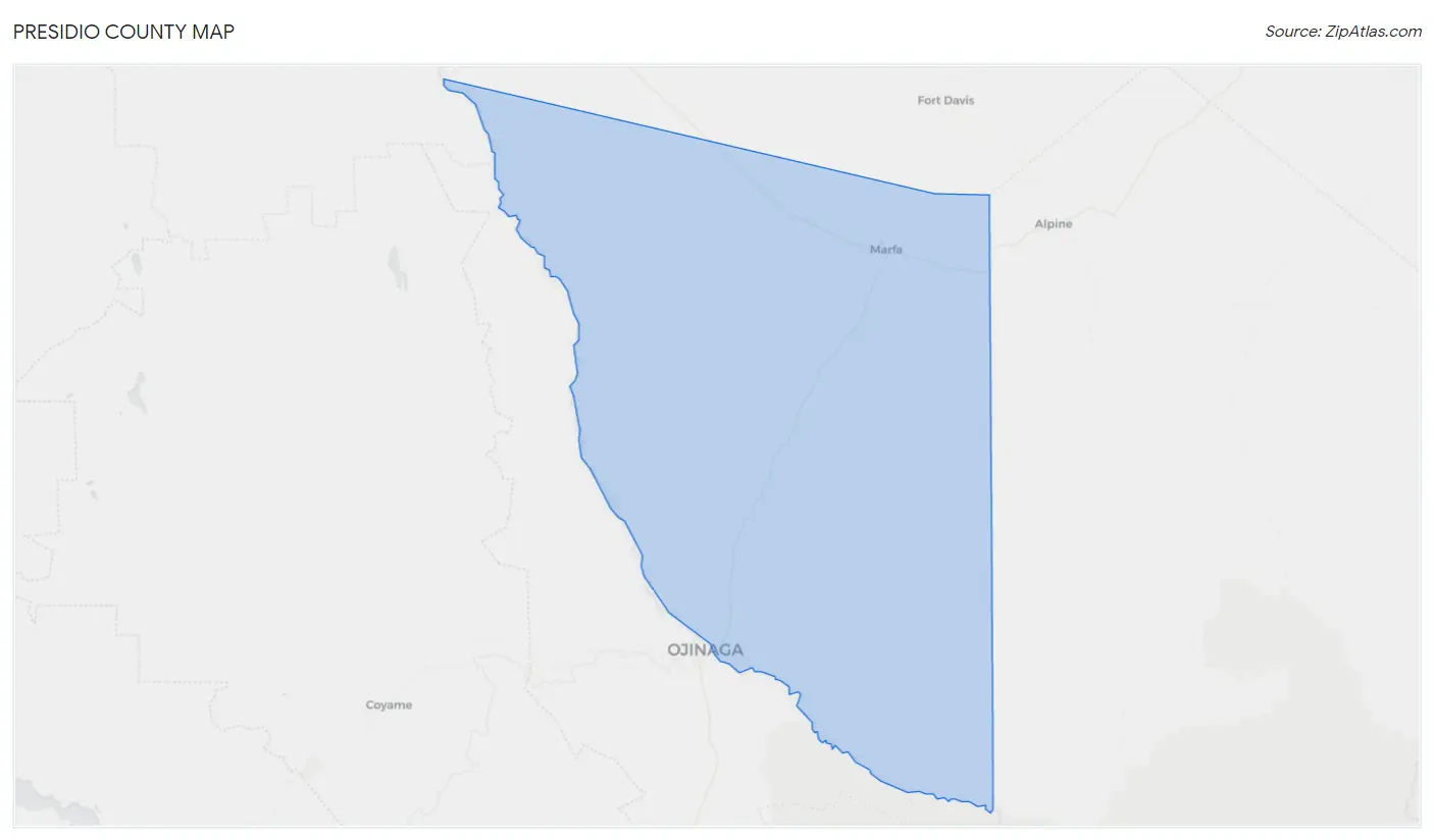 Presidio County Map