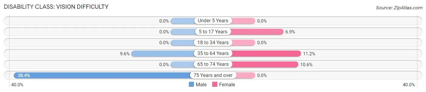 Disability in Presidio County: <span>Vision Difficulty</span>