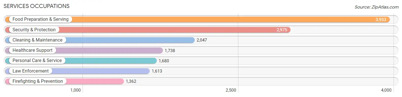 Services Occupations in Randall County
