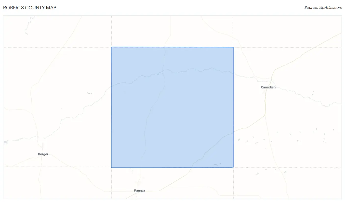 Roberts County Map