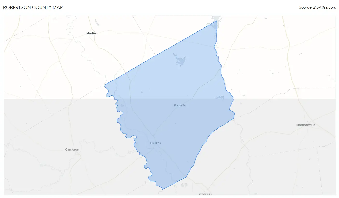 Robertson County Map