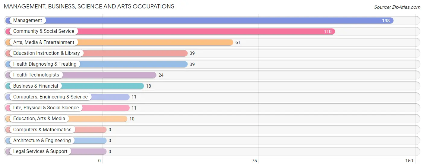 Management, Business, Science and Arts Occupations in Schleicher County